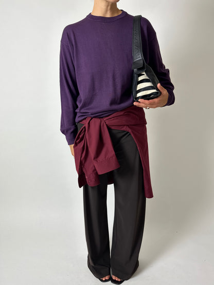 Leather shoulder bag | Black