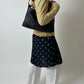 Leather shoulder bag | Black
