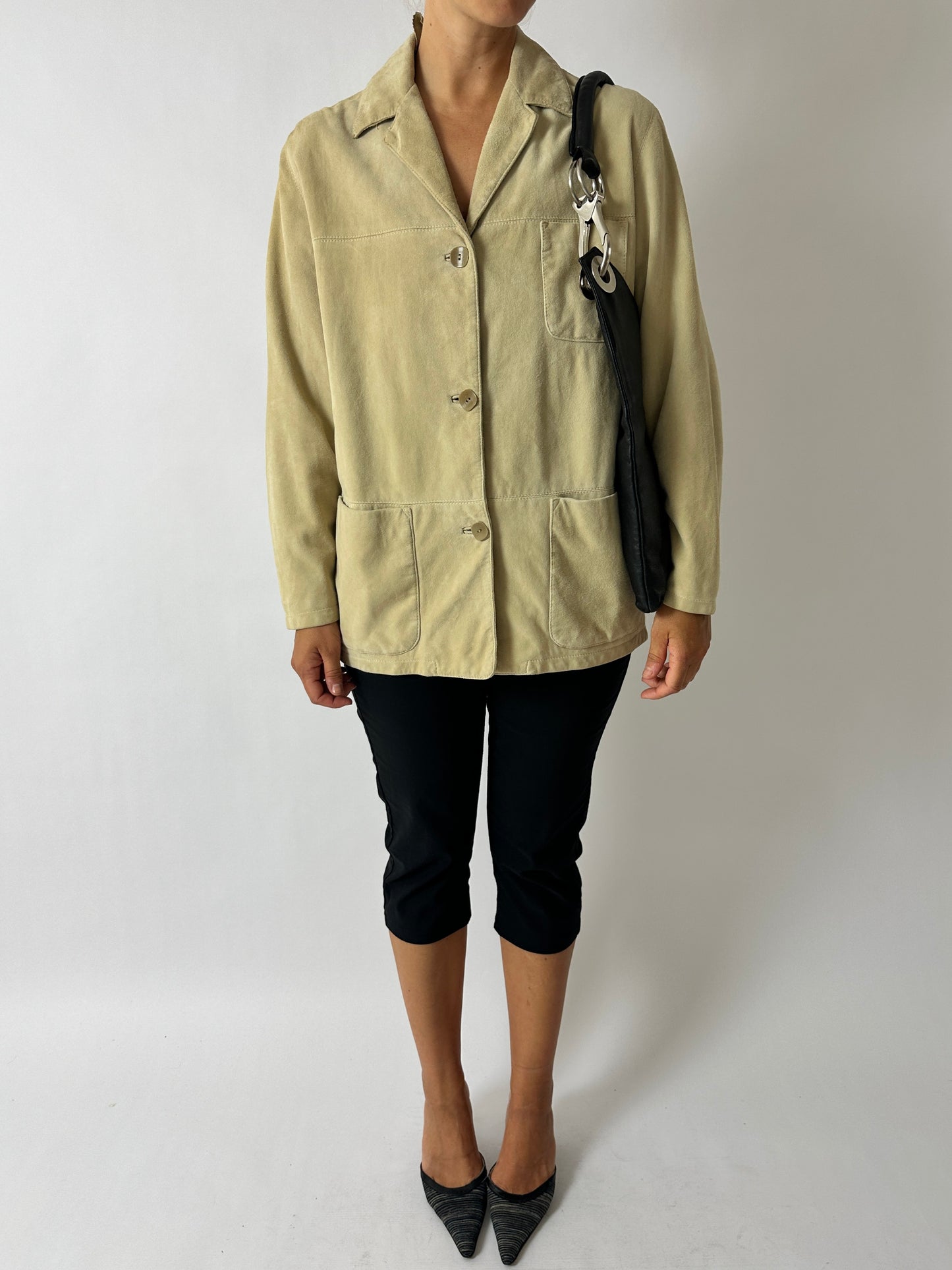 Suede relaxed jacket | Butter