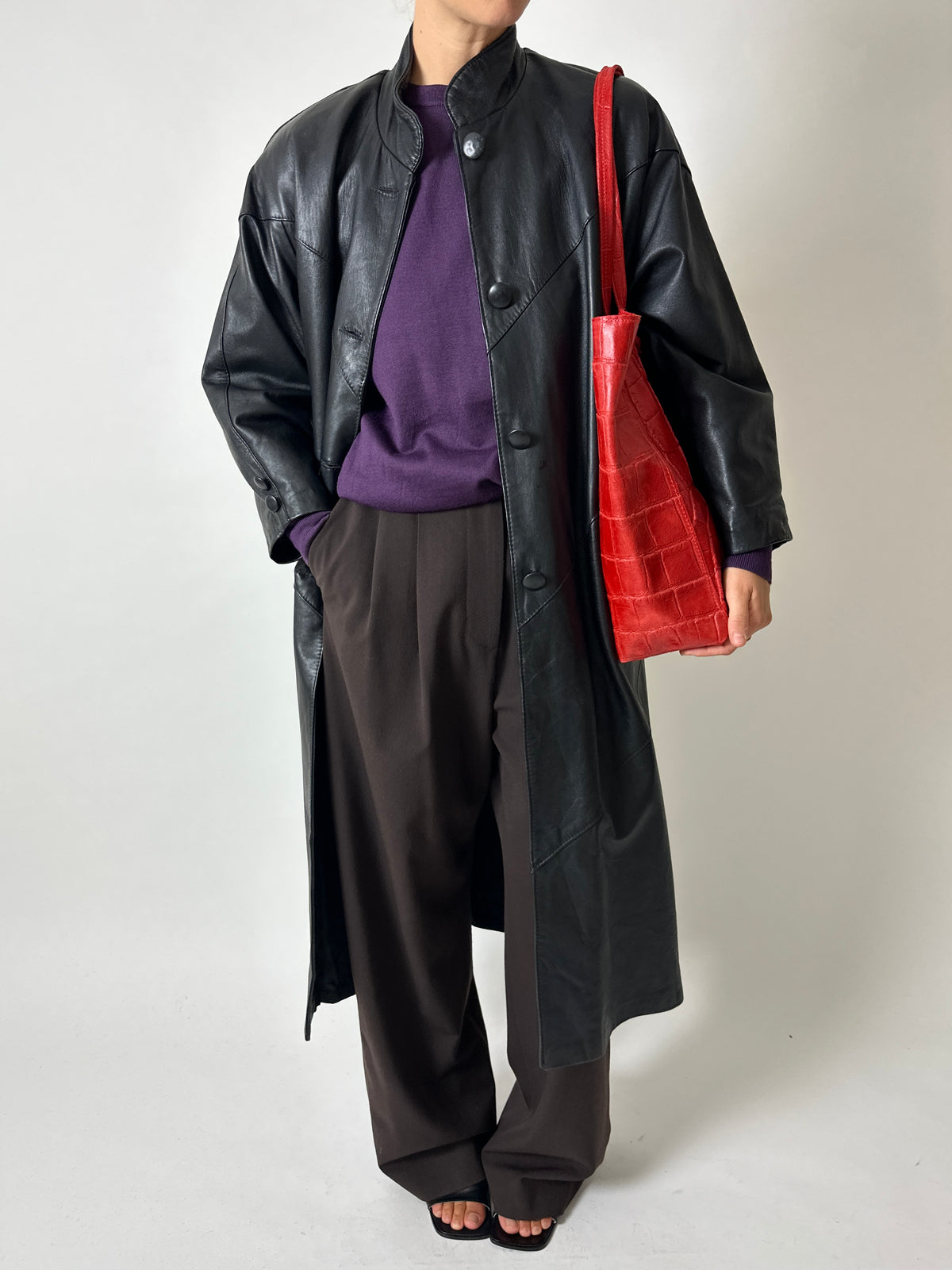 Wool blend jumper | Purple