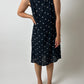 Polka dot dress | Dark blue