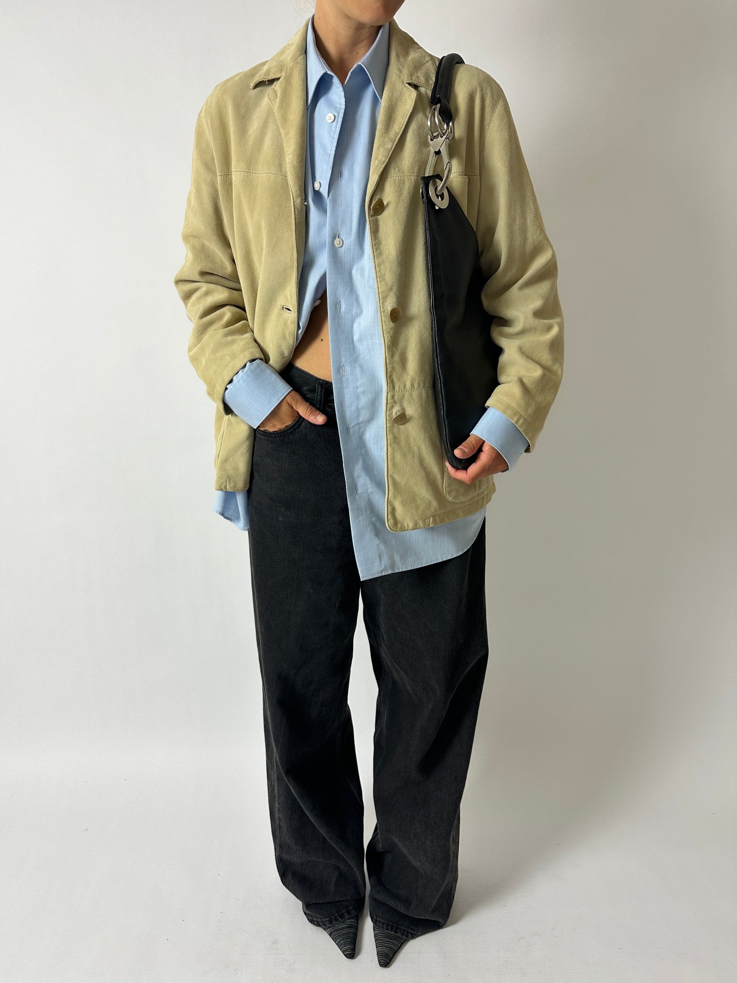 Suede relaxed jacket | Butter