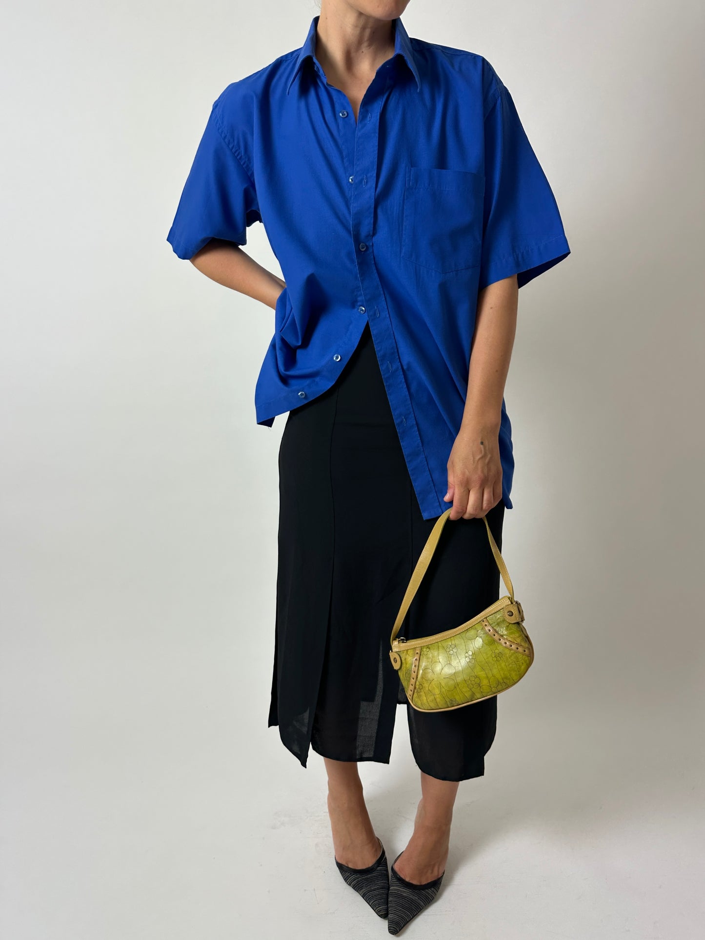 Sheer midi skirt | Black