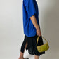 Leather mini shoulder bag | Honey Lime