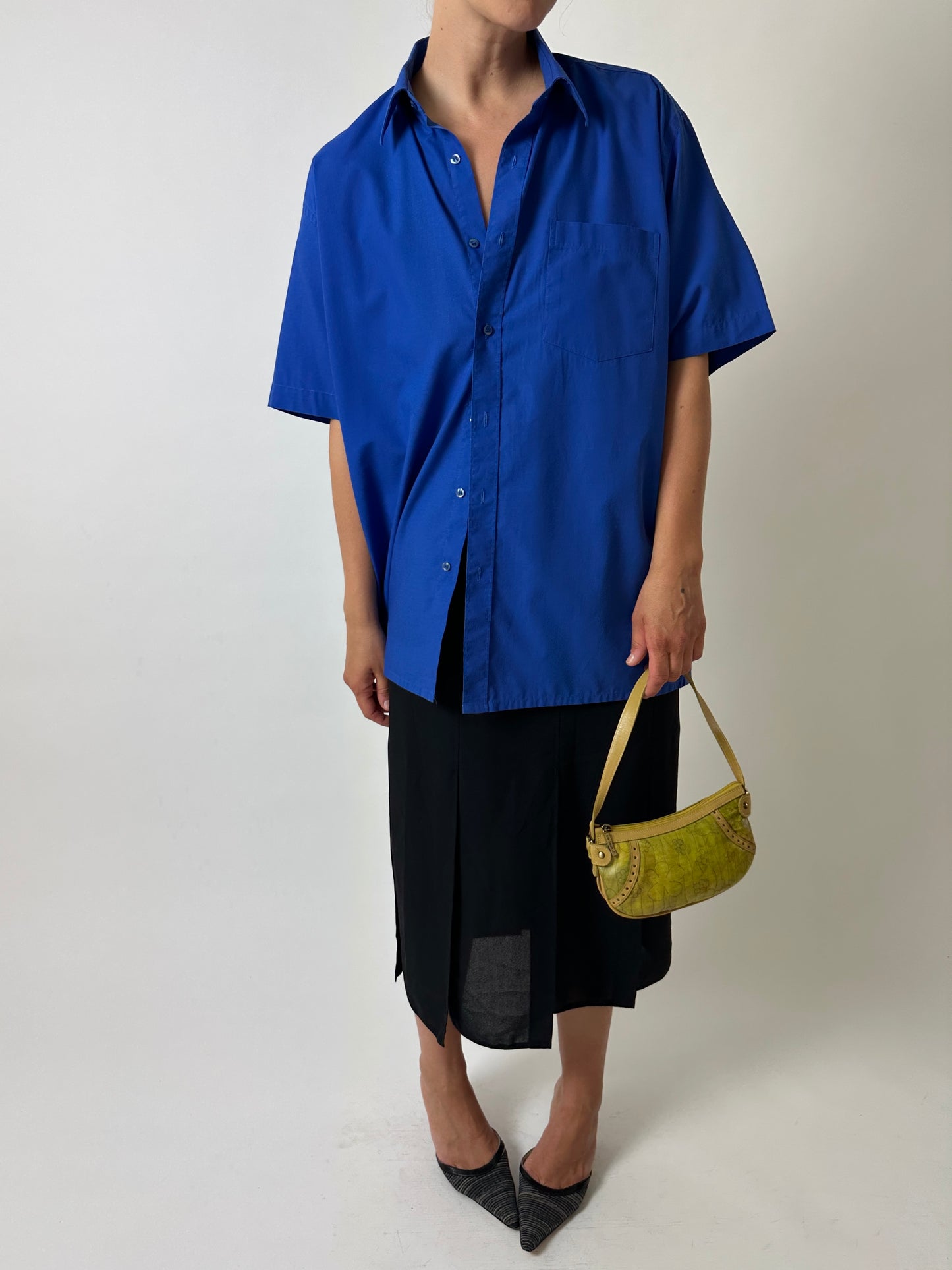 Oversized shirt | Bright blue