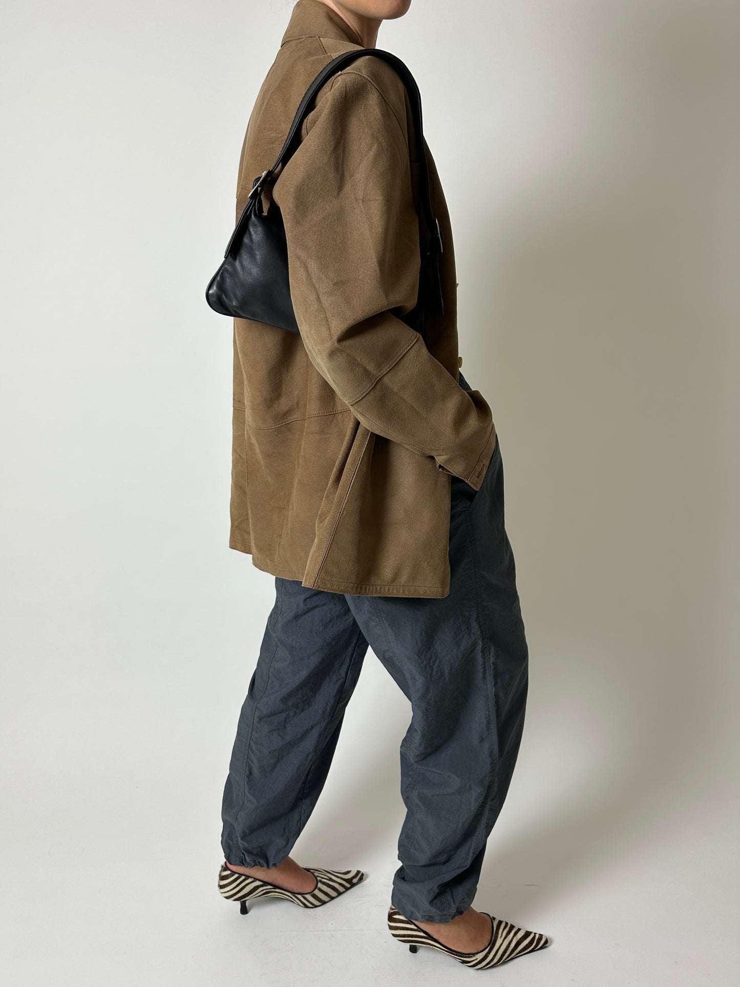 Reebok vintage track pants | Oil grey