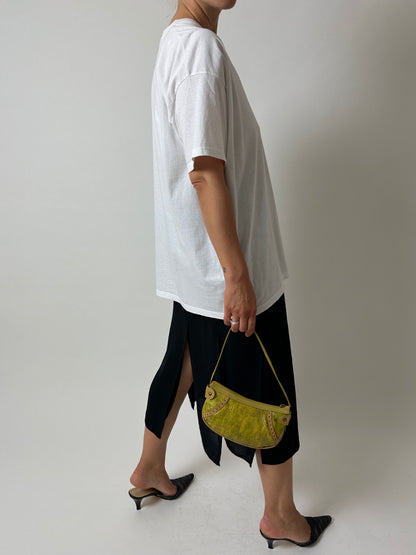 Sheer midi skirt | Black