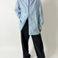 Oversized cotton shirt | Light blue
