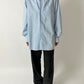 Oversized cotton shirt | Light blue