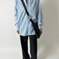 Oversized cotton shirt | Light blue
