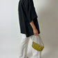 Oversized silk shirt | Black