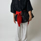Oversized silk shirt | Black