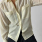Sheer blouse | Soft ecru