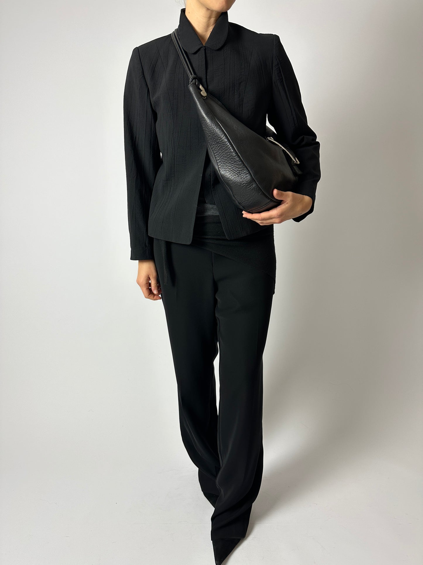 Leather shoulder bag | Black