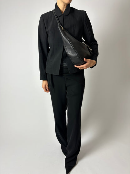 Leather shoulder bag | Black