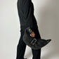 Leather shoulder bag | Black