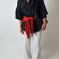 Oversized silk shirt | Black