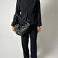 Leather shoulder bag | Black