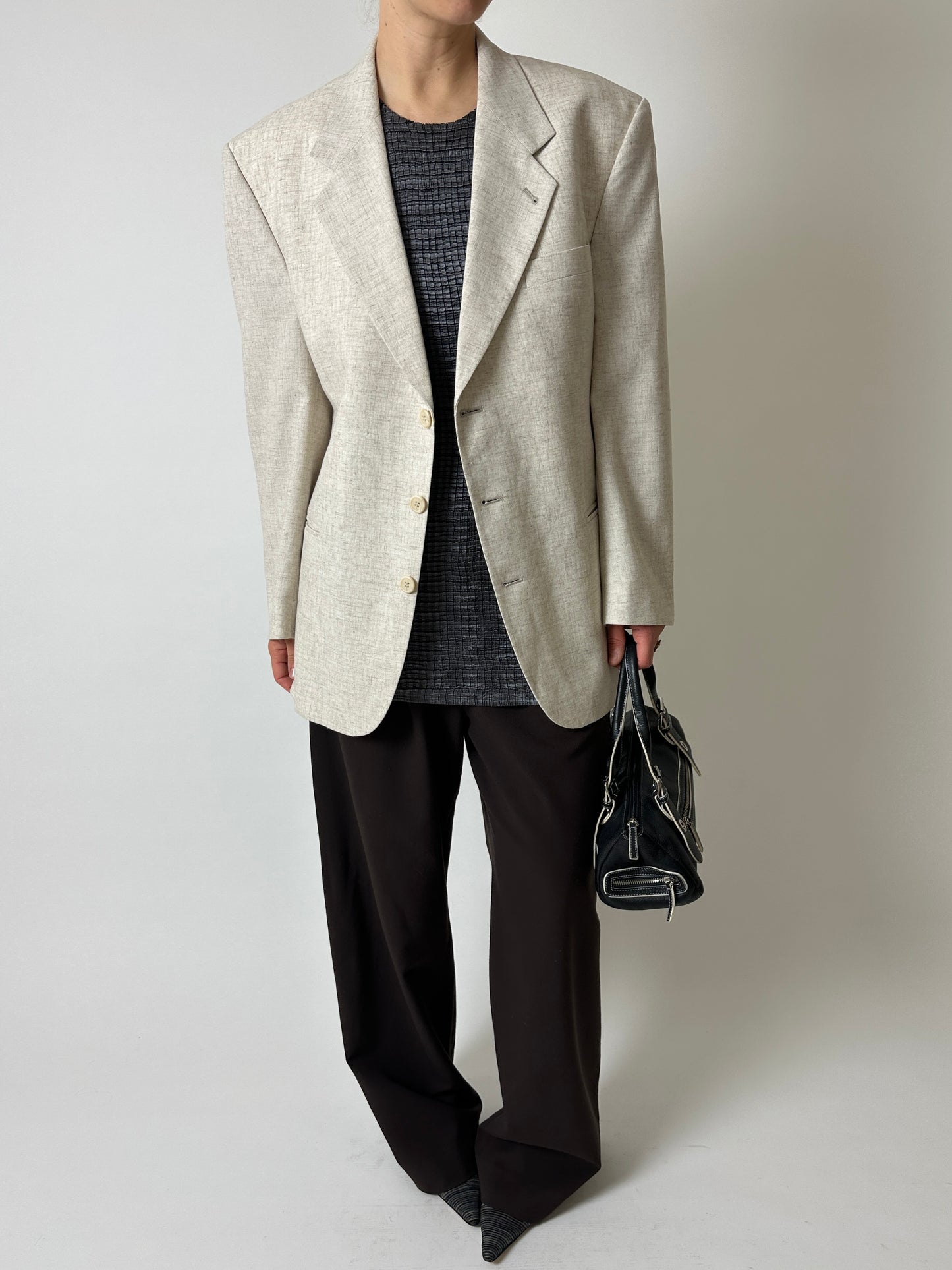 Relaxed fit blazer | Melee ecru