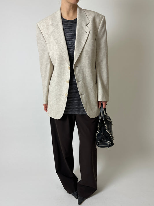 Relaxed fit blazer | Melee ecru