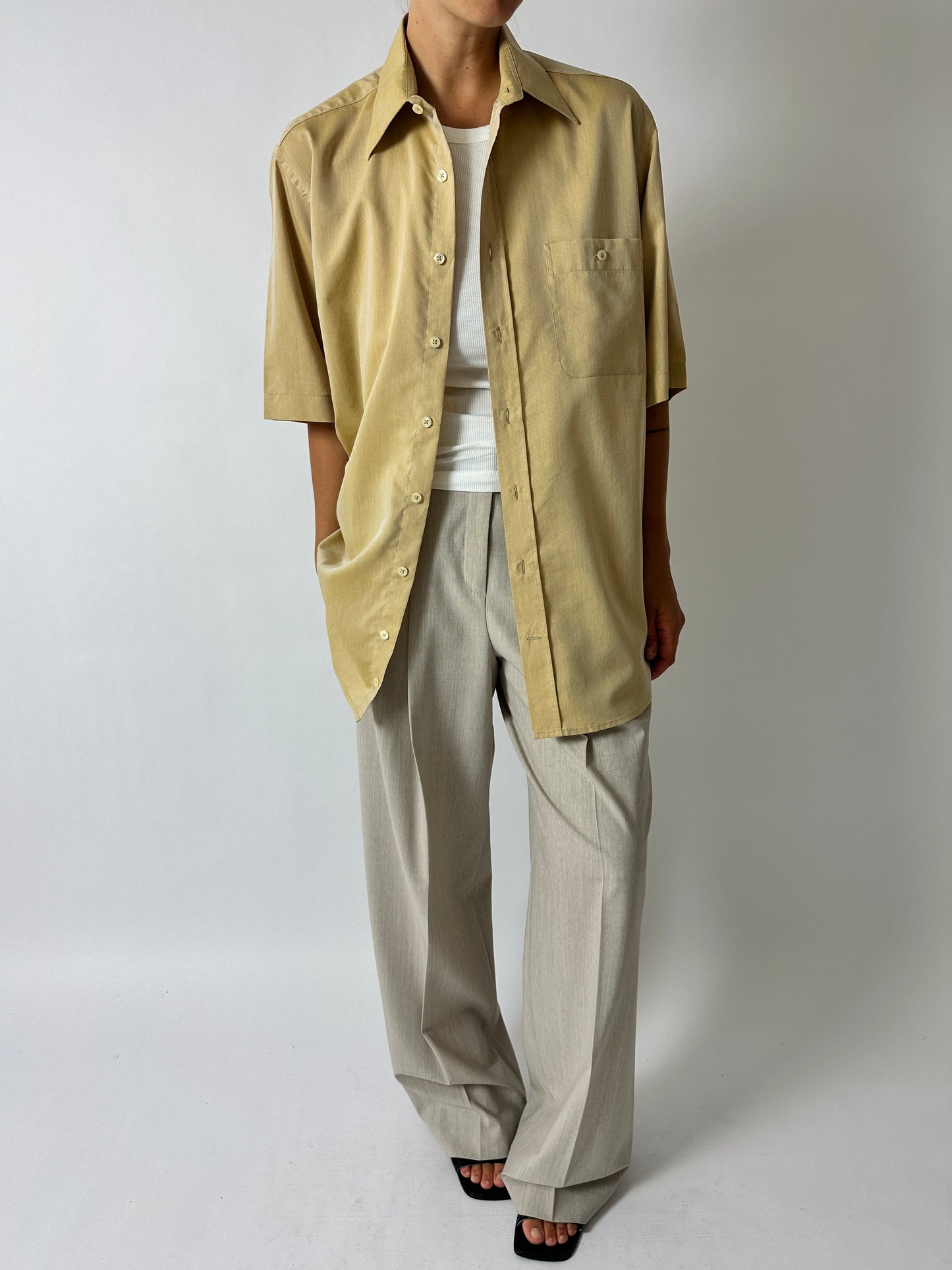 Oversized shirt | Dark butter