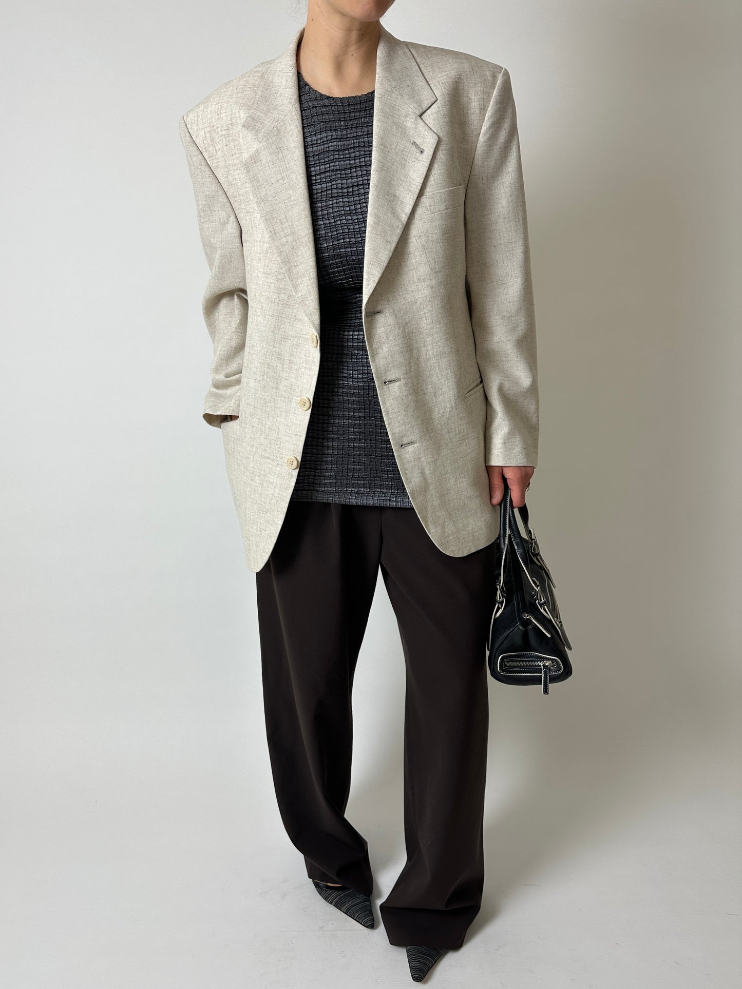 Relaxed fit blazer | Melee ecru