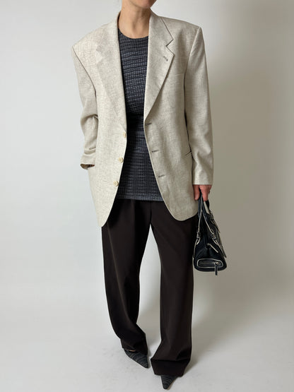 Relaxed fit blazer | Melee ecru