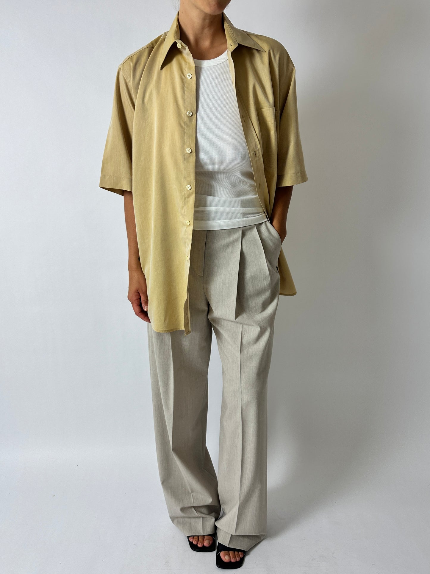Oversized shirt | Dark butter