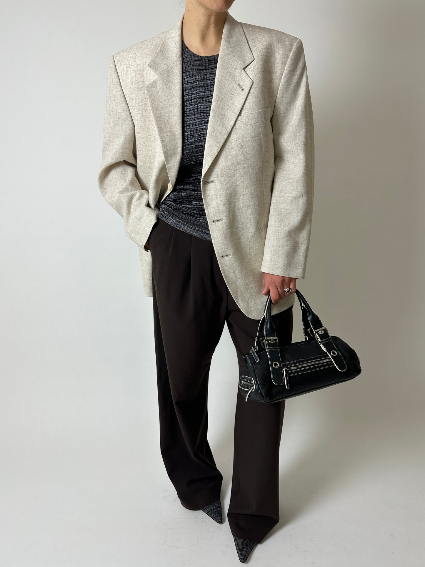Relaxed fit blazer | Melee ecru