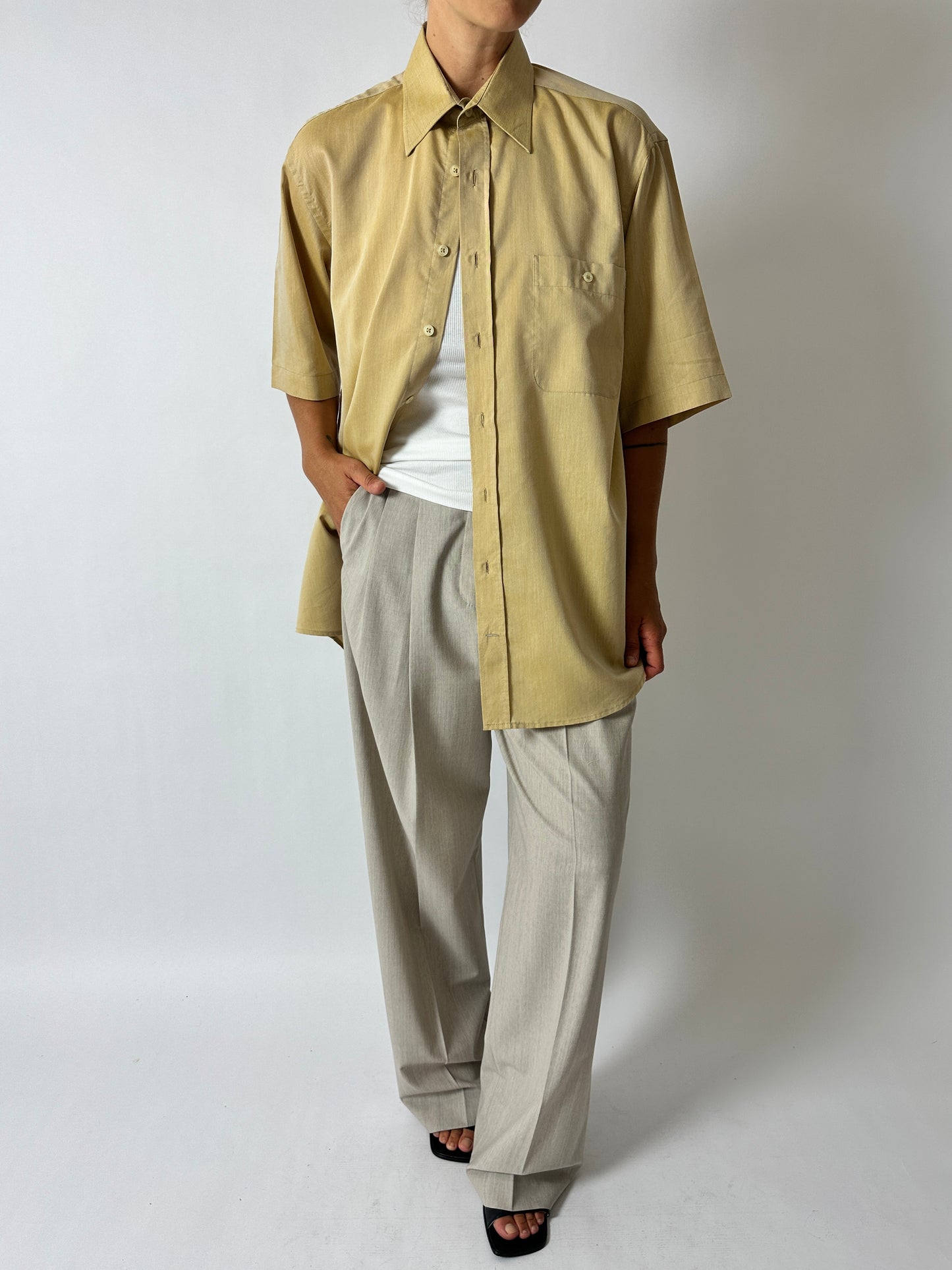 Oversized shirt | Dark butter