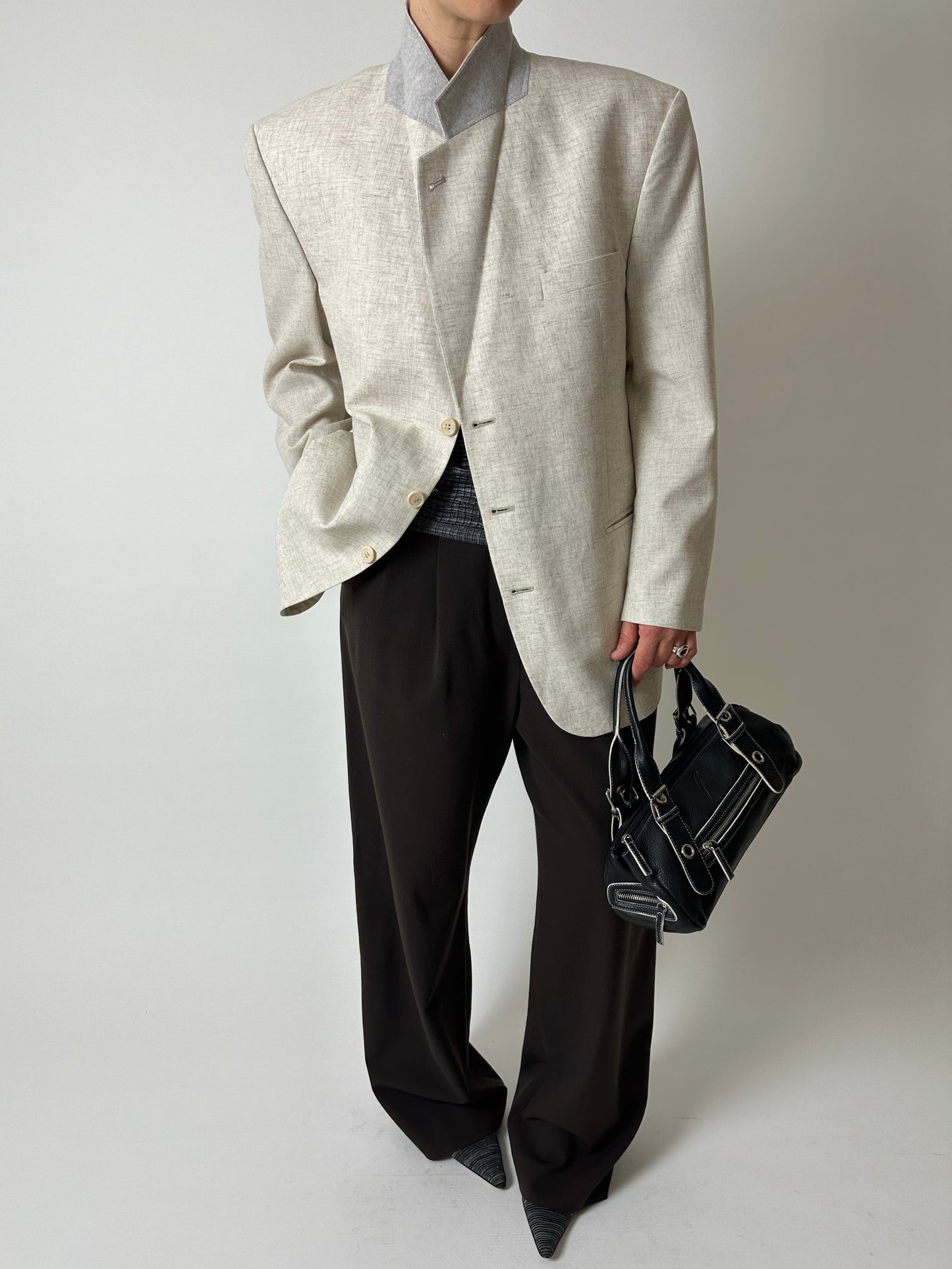 Relaxed fit blazer | Melee ecru