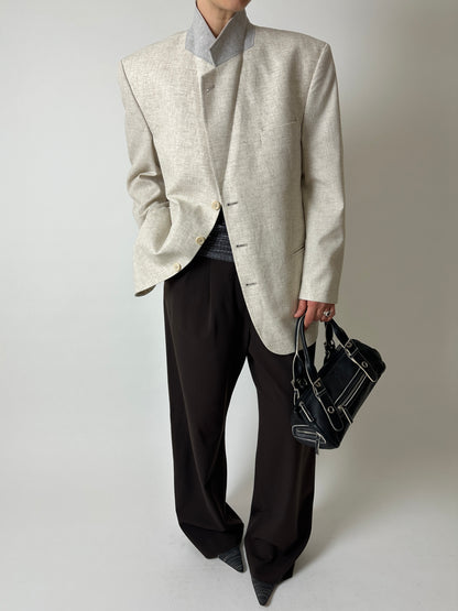 Relaxed fit blazer | Melee ecru