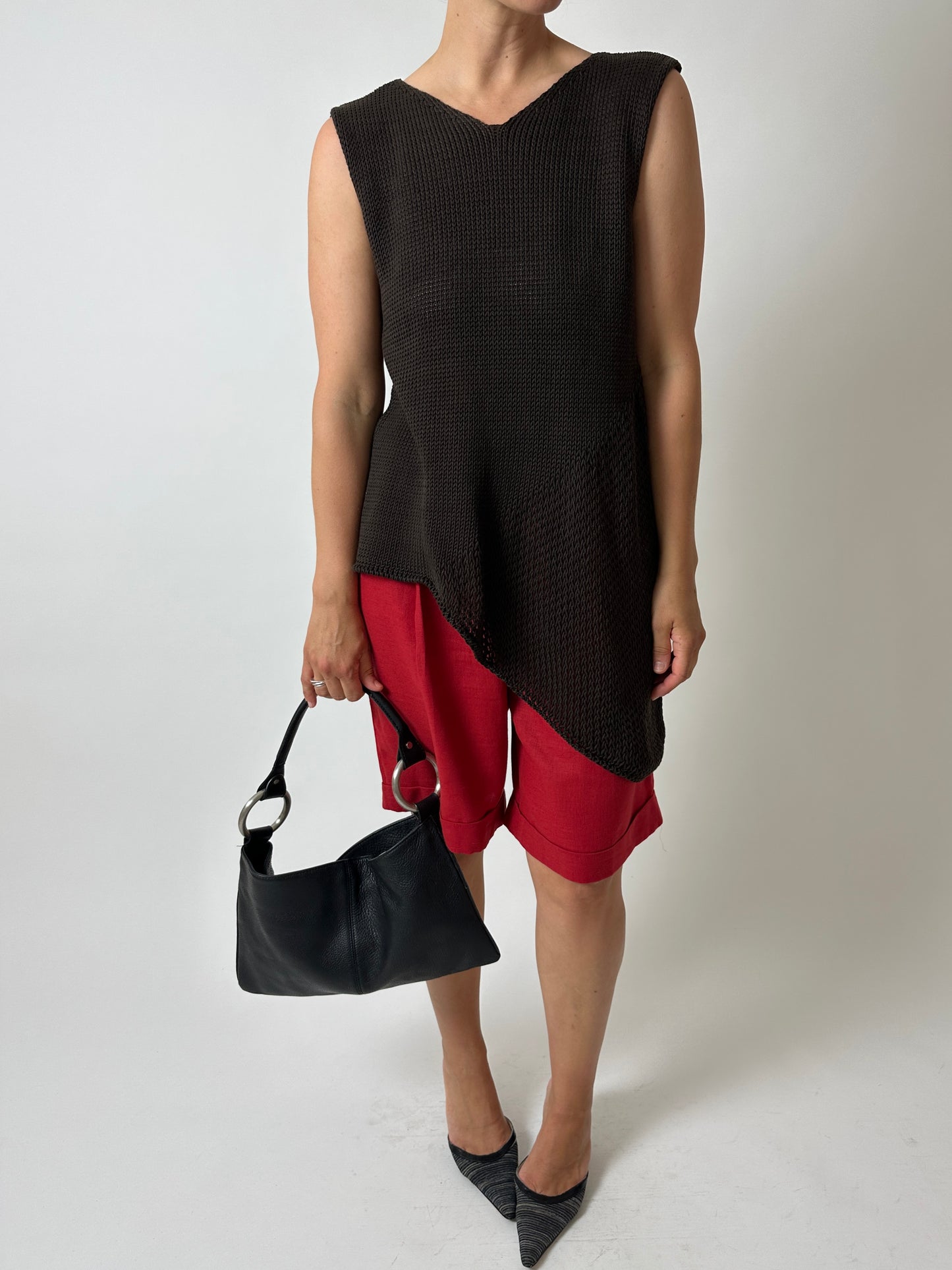 Leather shoulder bag | Black