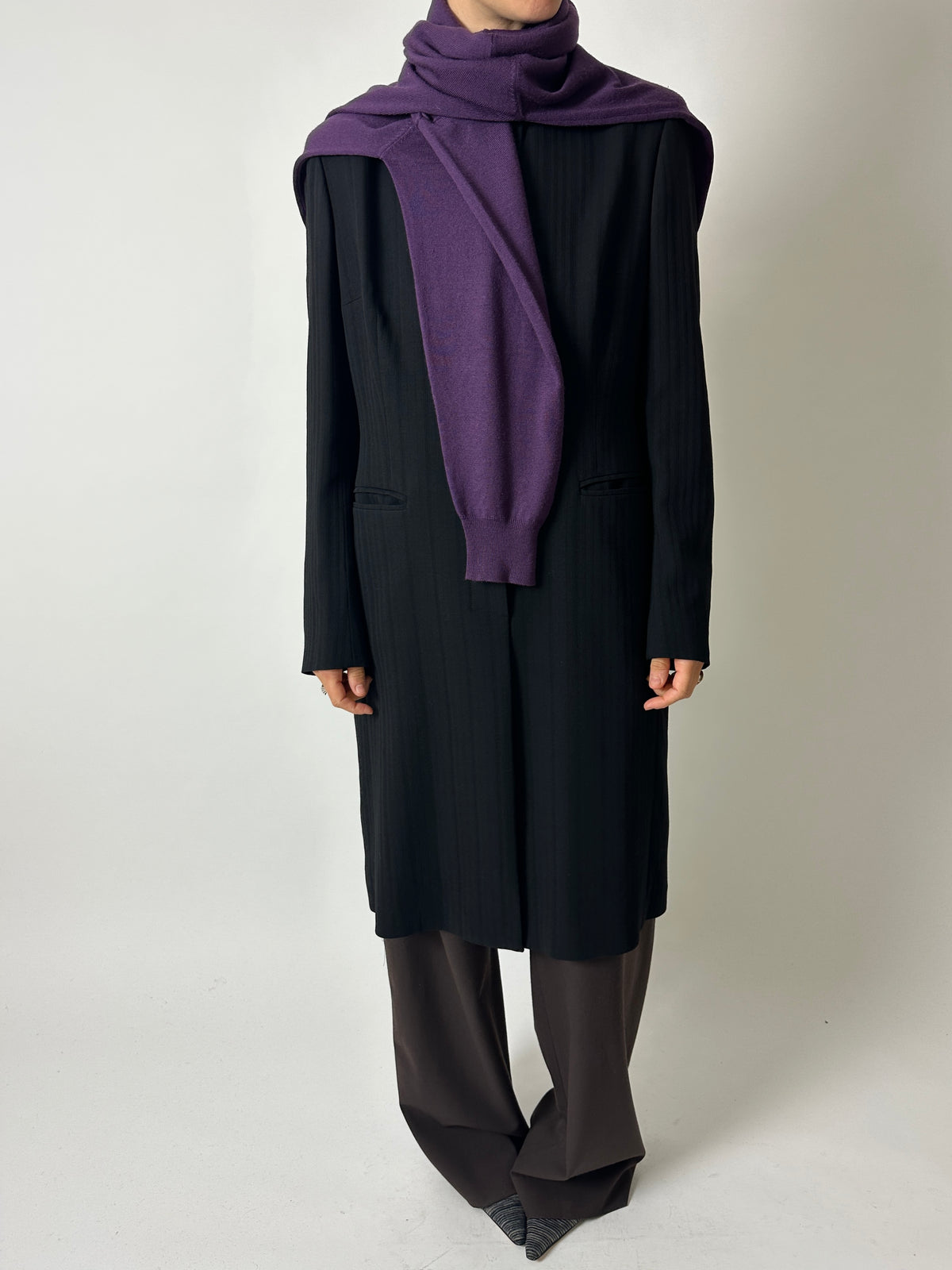 Wool blend jumper | Purple