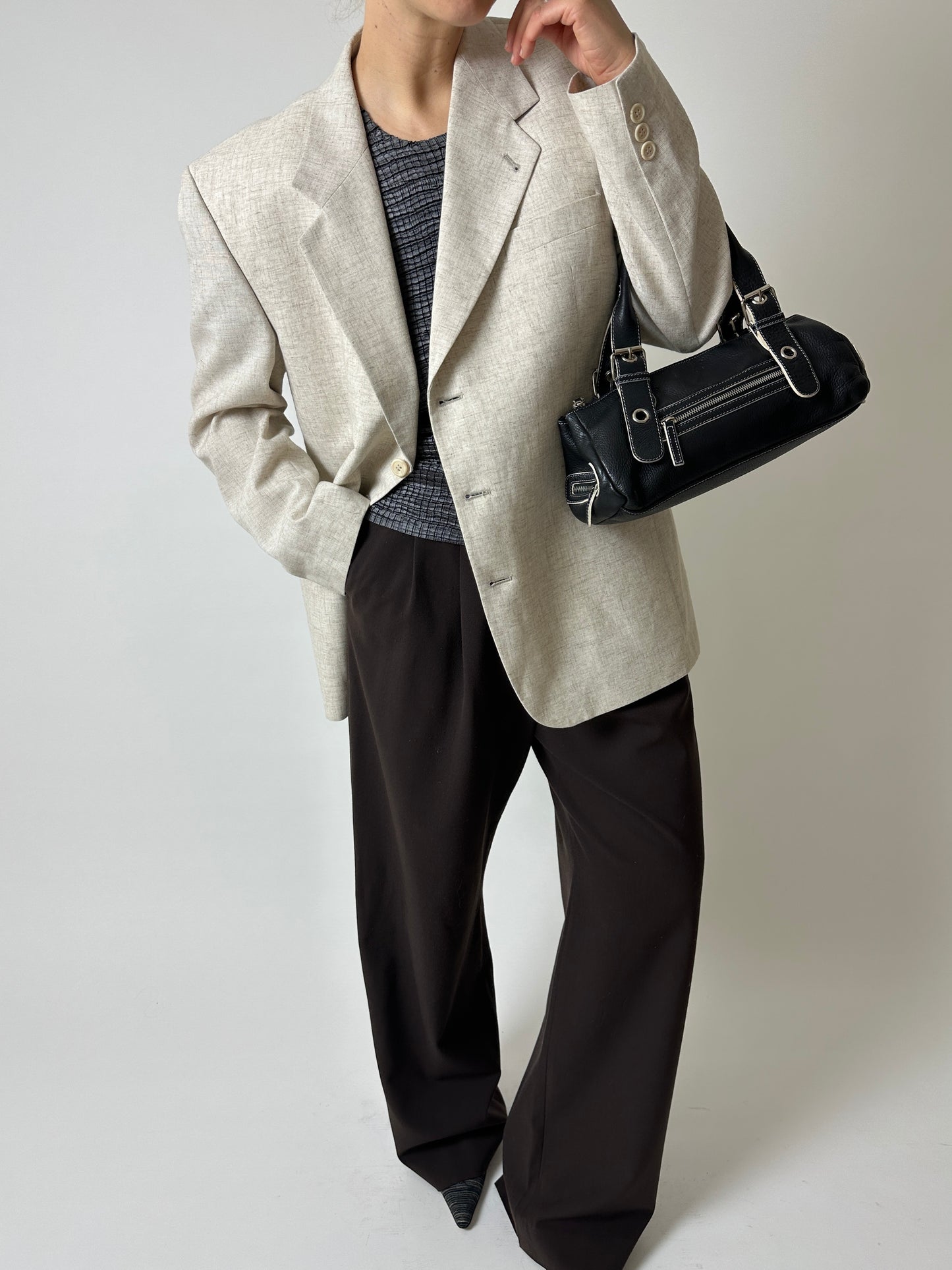 Relaxed fit blazer | Melee ecru