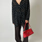 Polka dot blouse | Black / White