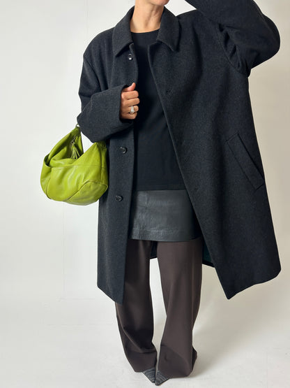 Oversized wool coat | Anthracite