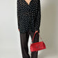 Polka dot blouse | Black / White