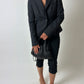 Fitted wool blend blazer | Anthracite