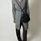 Slim long blazer | Silver grey