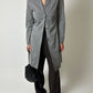 Slim long blazer | Silver grey