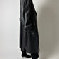 Leather trench coat | Night Blue