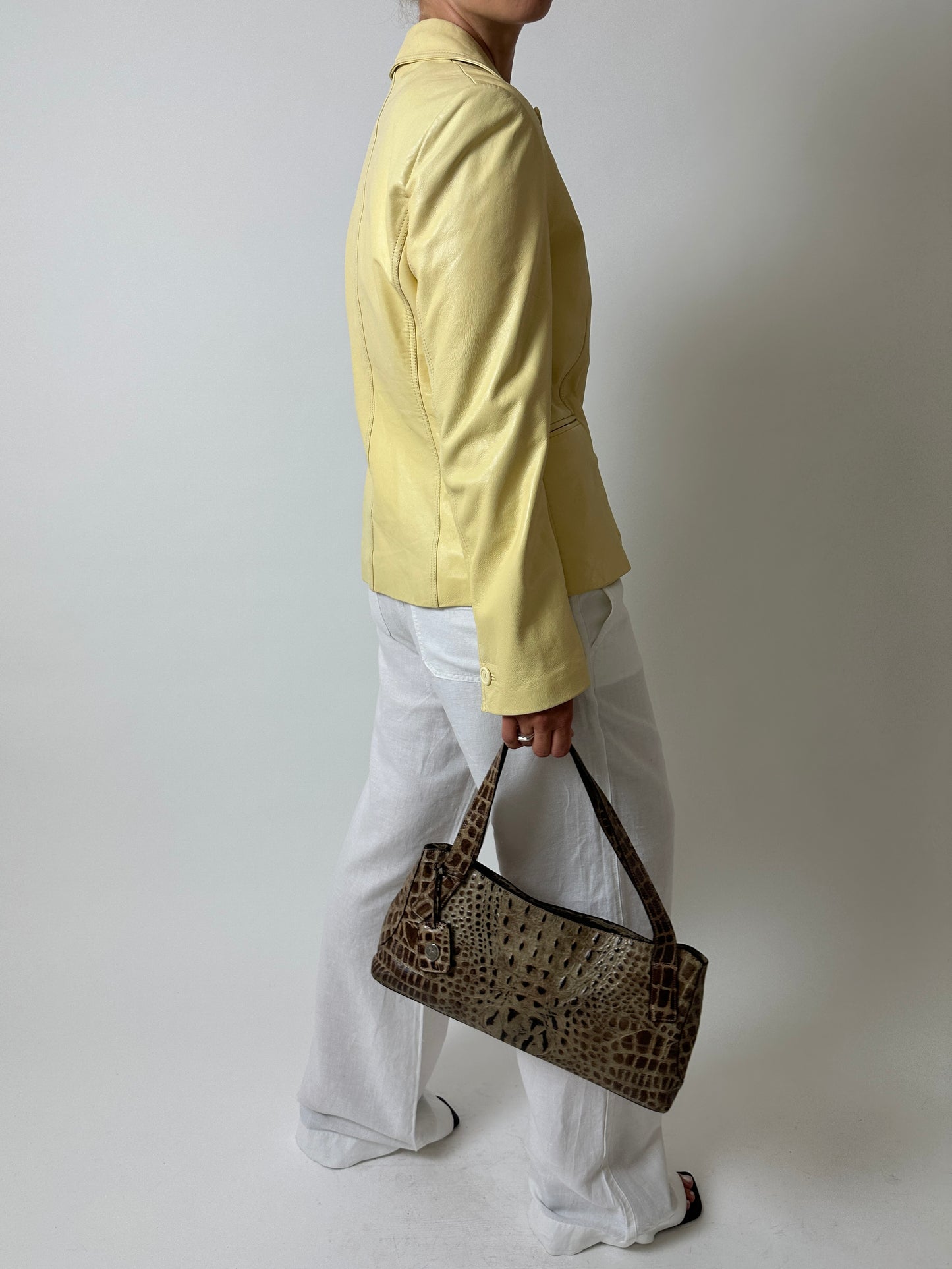 Leather fitted blazer | Butter