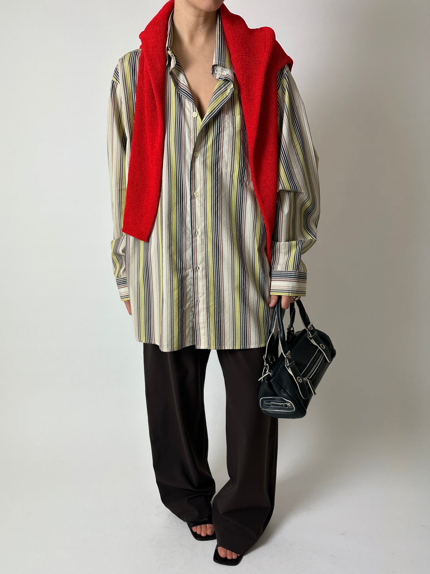 Oversized striped shirt | Multi color