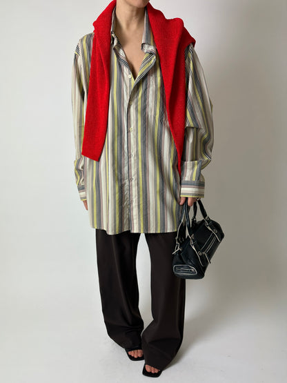 Oversized striped shirt | Multi color