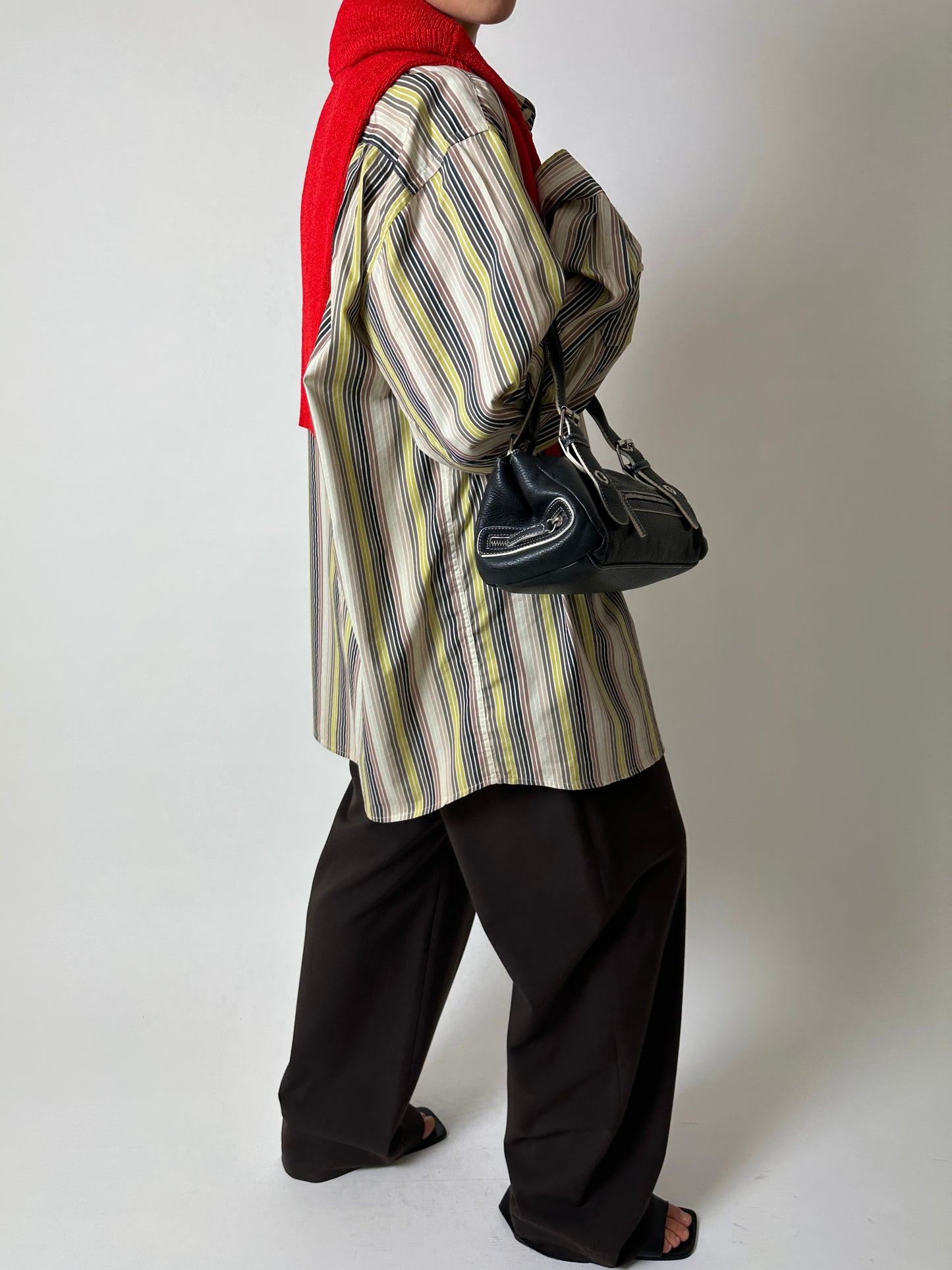 Oversized striped shirt | Multi color