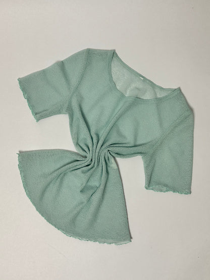 Sheer top | Light blue