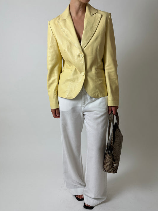 Linen pantalon | White