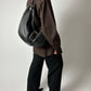 Leather shoulder bag | Black
