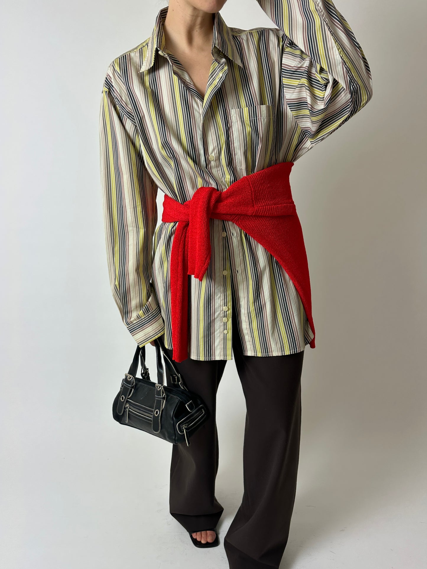 Oversized striped shirt | Multi color